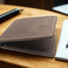 Crazy Horse genuine leather wallet in Old Burgundy finish