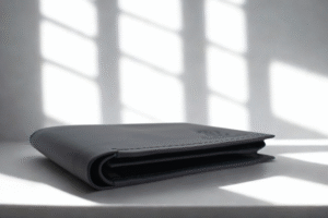 Classic Black Trifold Wallet Classic Black Genuine Leather Bi-fold Wallet for Men