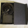 Men’s top-grain leather wallet and reversible belt in black gift box – The Executive Duo Gift Set